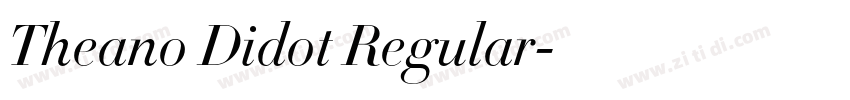 Theano Didot Regular字体转换